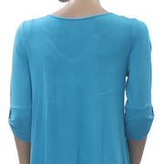 Caite Anthropologie Floral Embroidered Tunic Top S