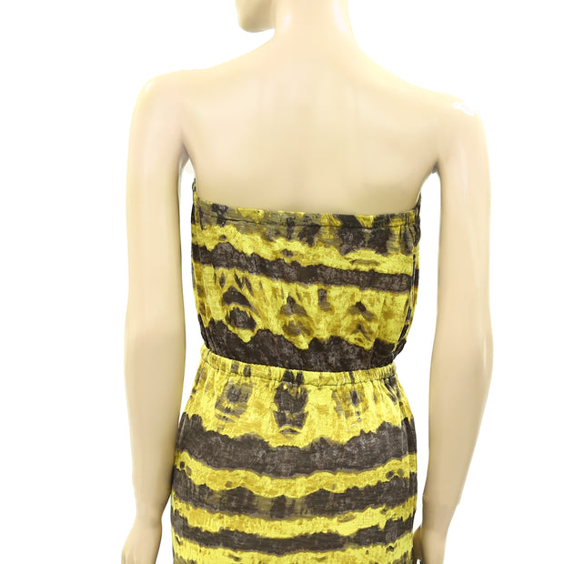 Ecote Urban Outfitters Strapless Knit Dye Effect Mini Dress
