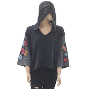 Pins & Needles Urban Outfitters Boxy Hooded Pullover Top L
