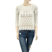 Denim &amp; Supply Ralph Lauren 花卉刺绣衬衫上衣 XS