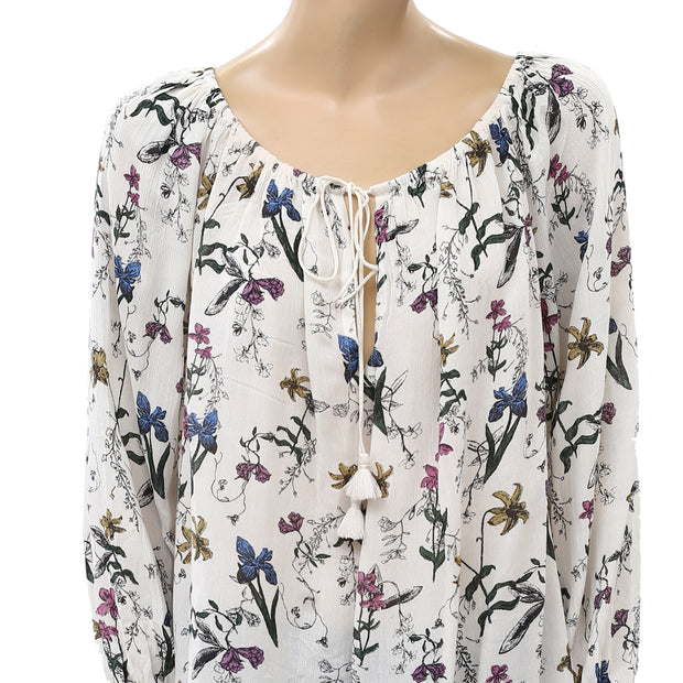 Kimchi Blue Urban Outfitters Floral Printed Blouse Top M