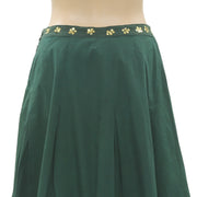 Almatrichi Sequin Embellished Embroidered Skirt S