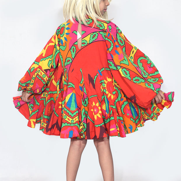 Rhode Resort Kids Girl Printed Flared Mini Dress 6 years