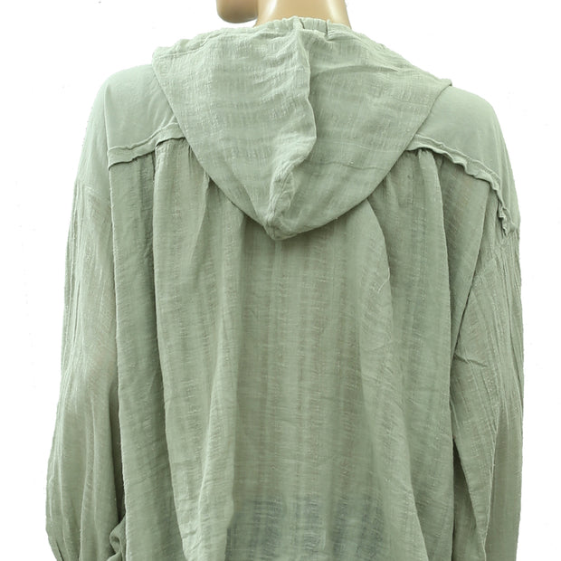 Out From Under Urban Outfitters Helena Gauze Hoodie Top S