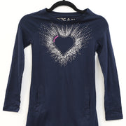 Desigual Kids Girls Heart Glitter Midi Dress 9-10 Years