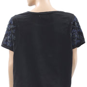 Zara Trafaluc 刺绣衬衫上衣 M