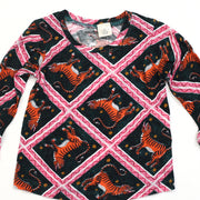Anthropologie Kid's Girls Corinne Lent Tigress Flannel Pajama & Top 3T Yr
