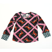 Anthropologie Kid's Girls Corinne Lent Tigress Flannel Pajama & Top 3T Yr