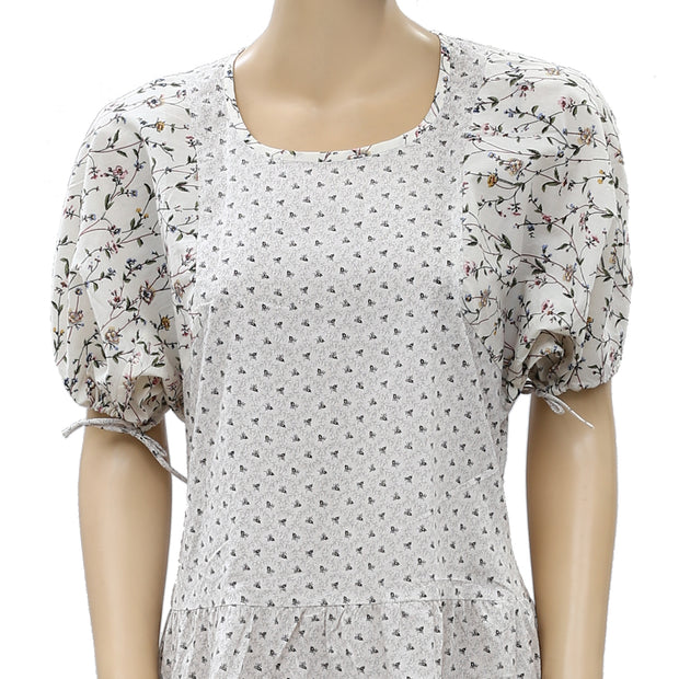 Anthropologie Floral Printed Mini Dress S