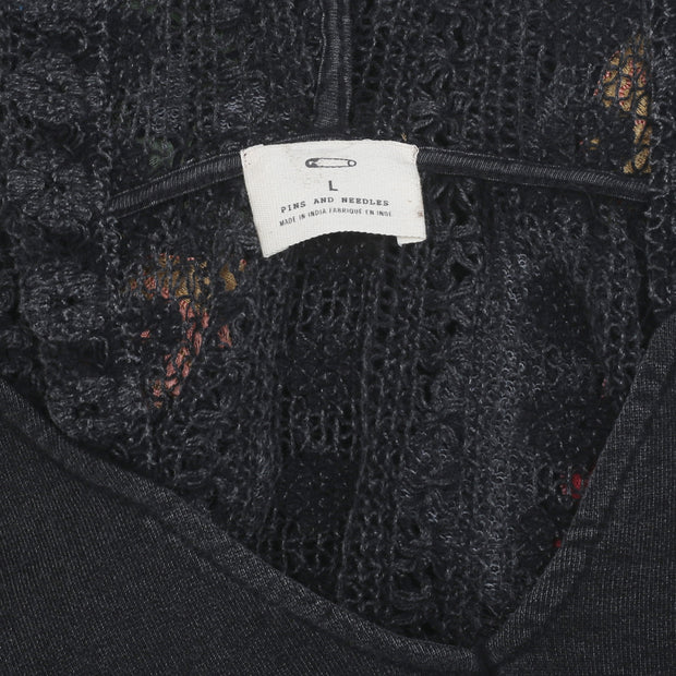 Pins & Needles Urban Outfitters Boxy Hooded Pullover Top L