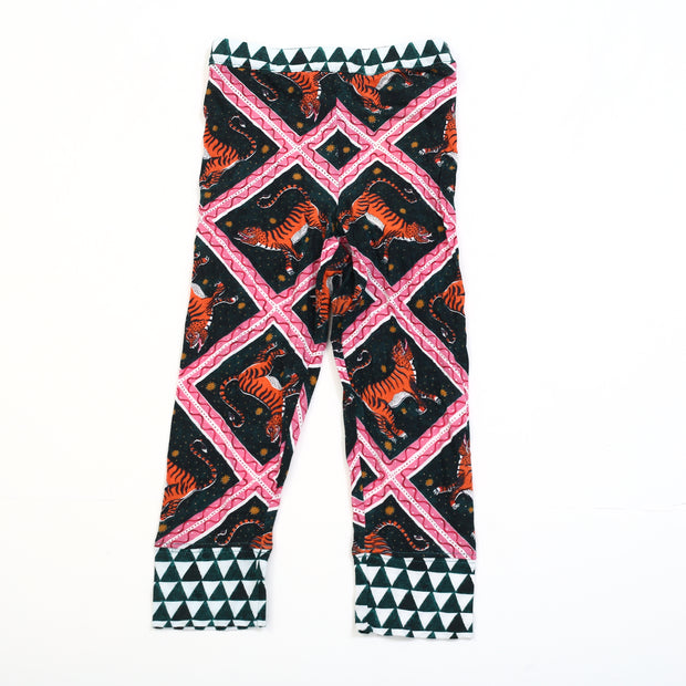 Anthropologie Kid's Girls Corinne Lent Tigress Flannel Pajama & Top 3T Yr