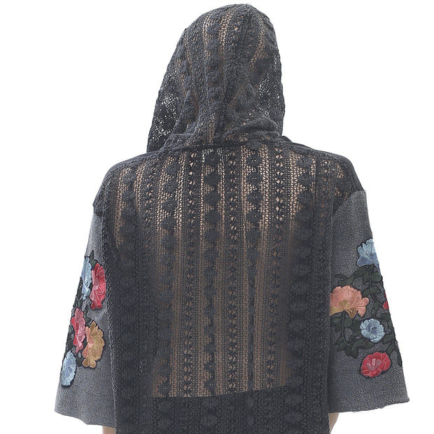 Pins & Needles Urban Outfitters Boxy Hooded Pullover Top L