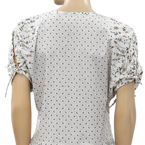 Anthropologie Floral Printed Mini Dress S