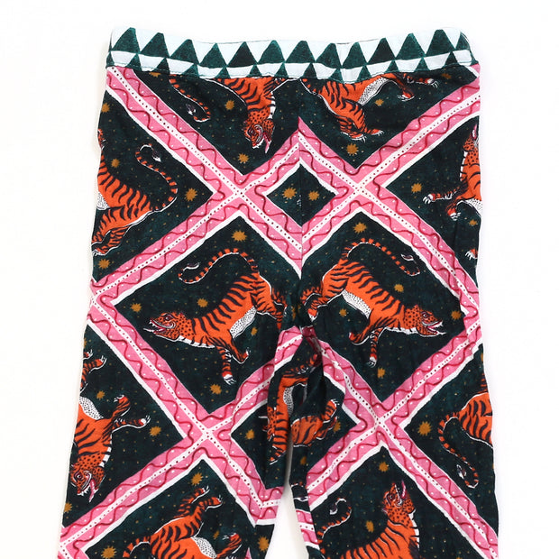 Anthropologie Kid's Girls Corinne Lent Tigress Flannel Pajama & Top 3T Yr