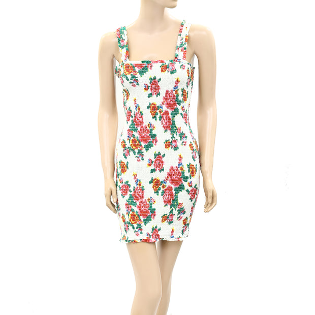 Rhode Resort Jasmine Smocked Mini Dress XS