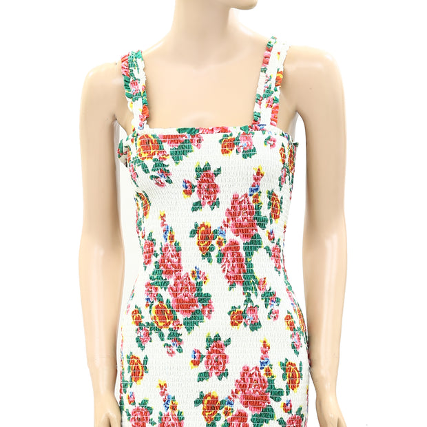 Rhode Resort Jasmine Smocked Mini Dress XS