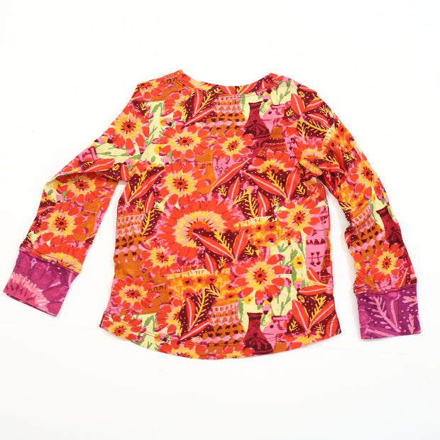 Anthropologie Roeqiya Kids Girls Floral Printed Top & Pants Set 3 Years
