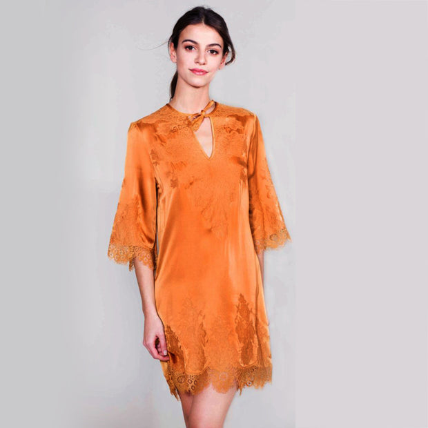 By Sophie Paris Elisa Orange Mini Dress M
