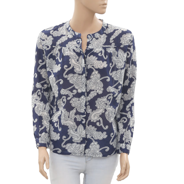 Berenice Chemise Via Floral Printed Blouse Top S
