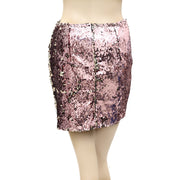 Topshop Sequin Drape Pensil Mini Skirt S6