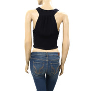 Free People Floral Mesh Tank Cropped Top XS