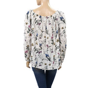 Kimchi Blue Urban Outfitters Floral Printed Blouse Top M