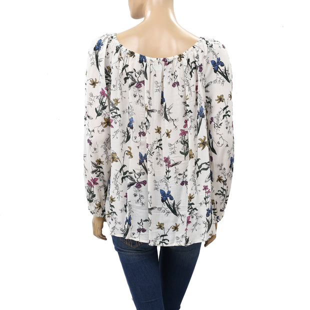 Kimchi Blue Urban Outfitters Floral Printed Blouse Top
