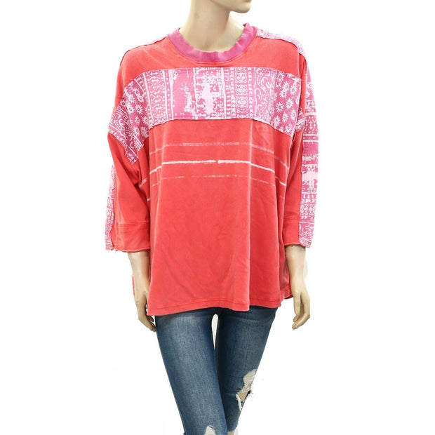 Free People We The Free Happiness In Bloom Tunic Tee Top