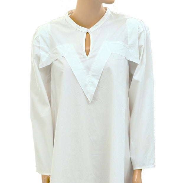 Sea New york Cotton-Voile White Mini Dress