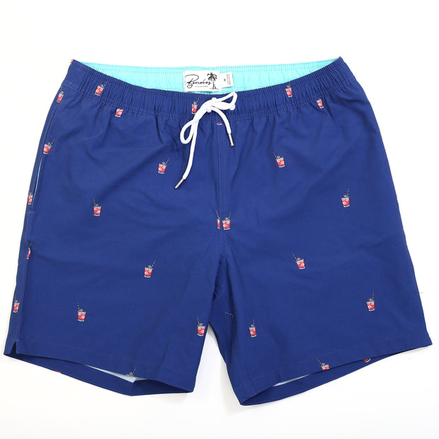 Bonobos Riviera Recycled Swim Trunks Spritz Printed Navy Shorts M