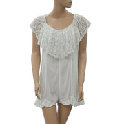 Kimchi Blue Urban Outfitters Embroidered Romper Dress S