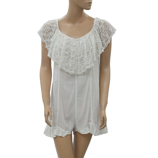 Kimchi Blue Urban Outfitters Embroidered Romper Dress S