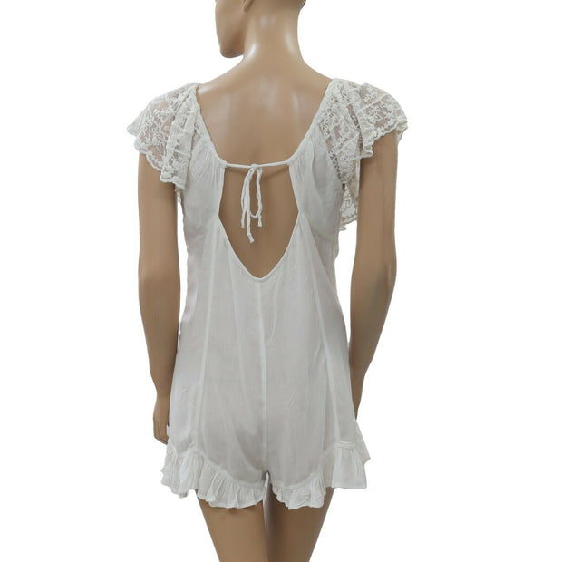 Kimchi Blue Urban Outfitters Embroidered Romper Dress S