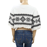 Urban Outfitters Kennet Embroidered Cropped Tee Top