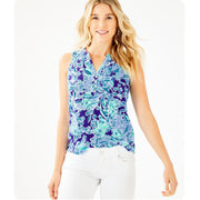 Lilly Pulitzer Essie Printed Tank Blouse Top