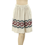 Belair Women Embroidered Beige Skirt  S
