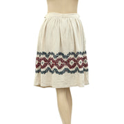Belair Women Embroidered Beige Skirt  S