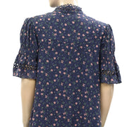 APIECE APART Navy Night Floral Mini Dress S