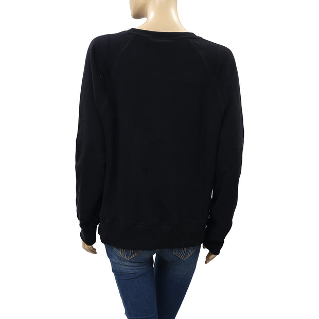 Zadig & Voltaire Upper Strass LO Sweatshirt Top L