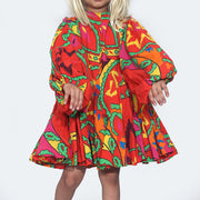 Rhode Resort Kids Girl Printed Flared Mini Dress 6 years