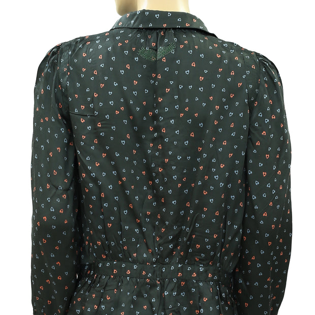 Zadig & Voltaire Tiara Printed Blouse Top XS