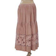 Ulla johnson Embroidered Crochet Lace Maxi Skirt S