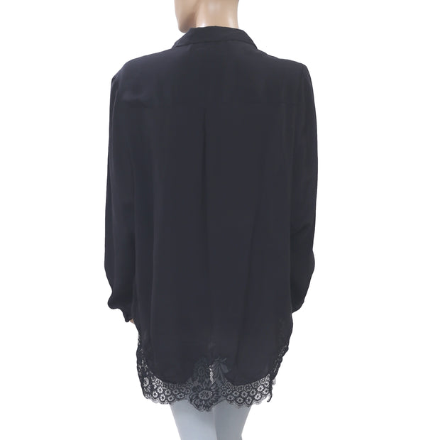 By Sophie Paris "Chiara" Lace Shirt Tunic Top XXL
