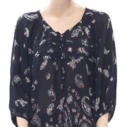 Ecote Urban Outfitters 佩斯利印花衬衫上衣