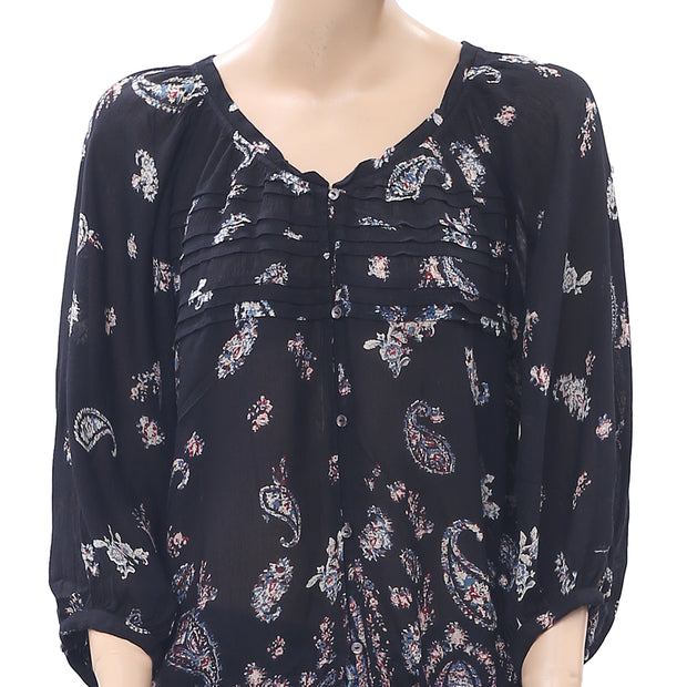 Ecote Urban Outfitters 佩斯利印花衬衫上衣