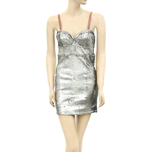 Free People Bali Ciao Belle Sequin Mini Dress S