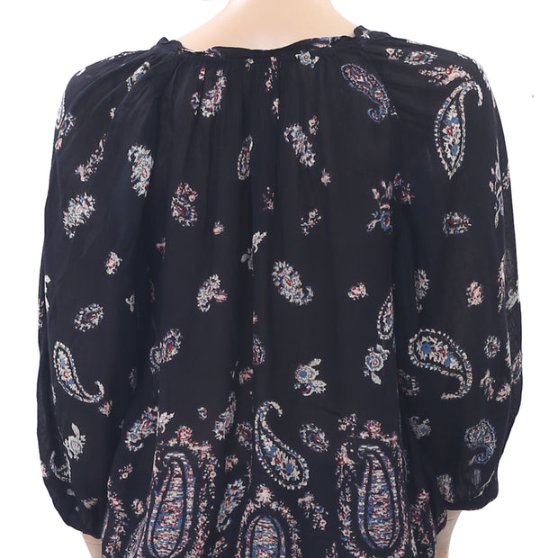 Ecote Urban Outfitters 佩斯利印花衬衫上衣