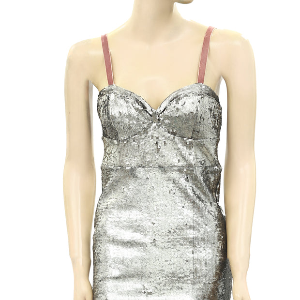 Free People Bali Ciao Belle Sequin Mini Dress S