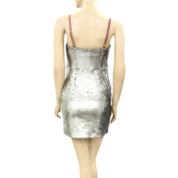 Free People Bali Ciao Belle Sequin Mini Dress S