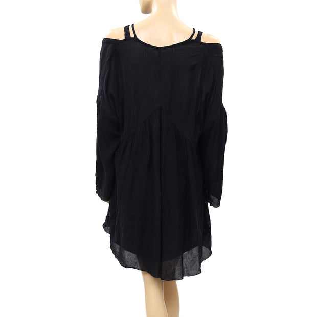 IRO Enya Cutout Gauze Mini Dress S 36
